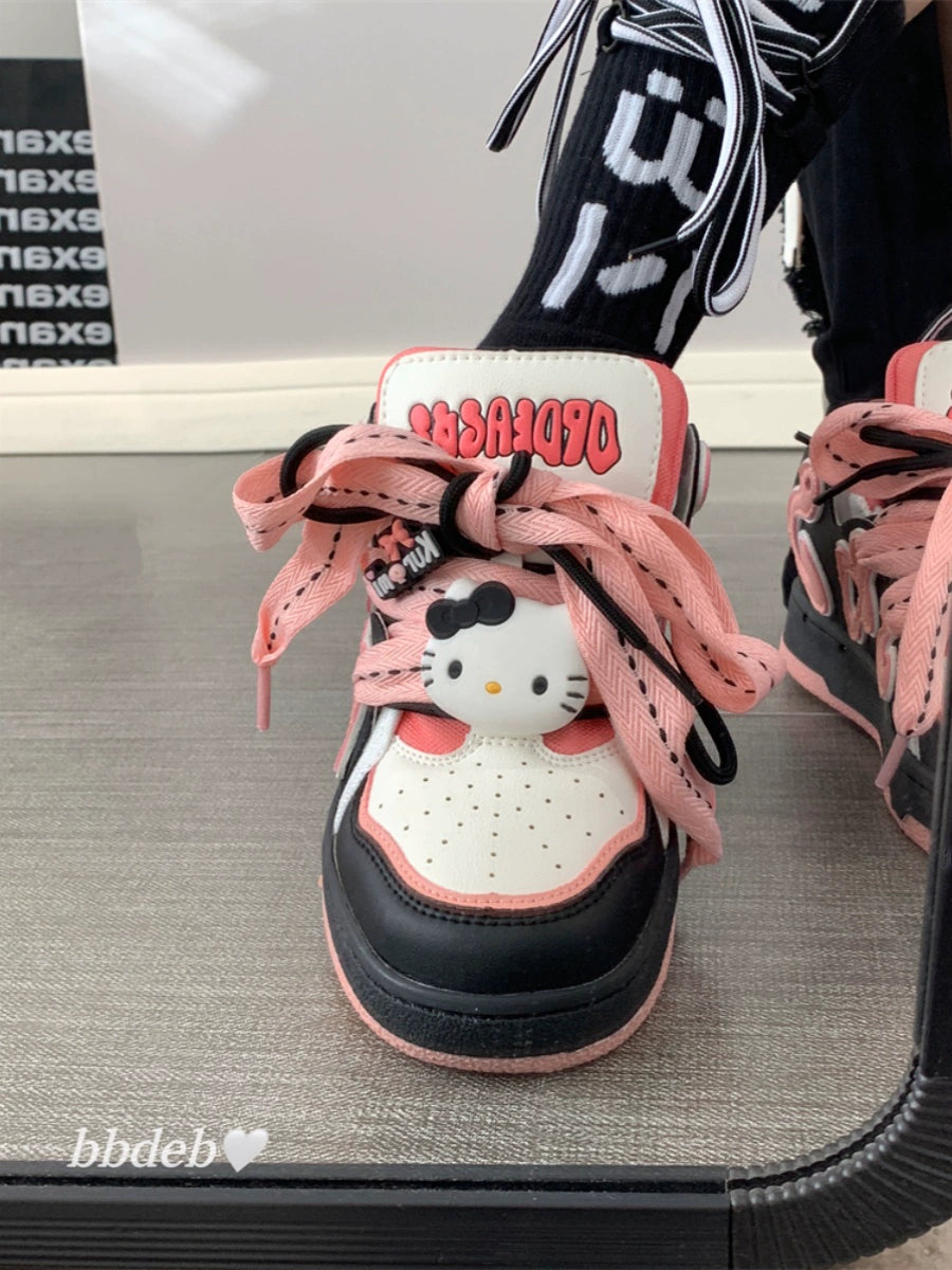 Hello Kitty Bread Skateboard Shoes