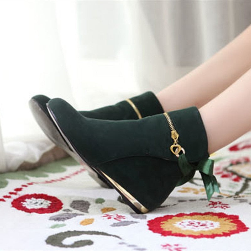 Sweet Bow Ankle Boots