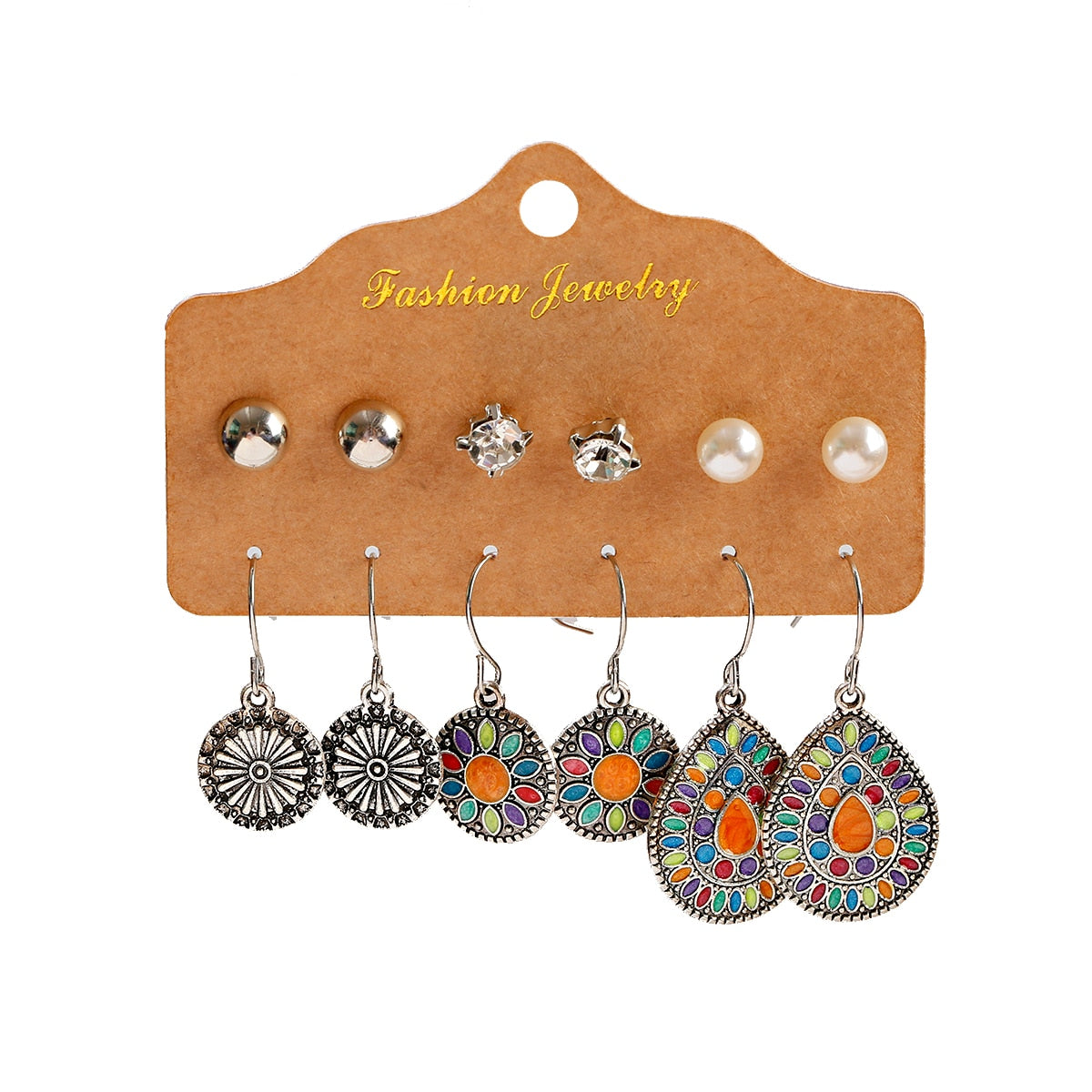 Boho  Dangle/Round Earrings