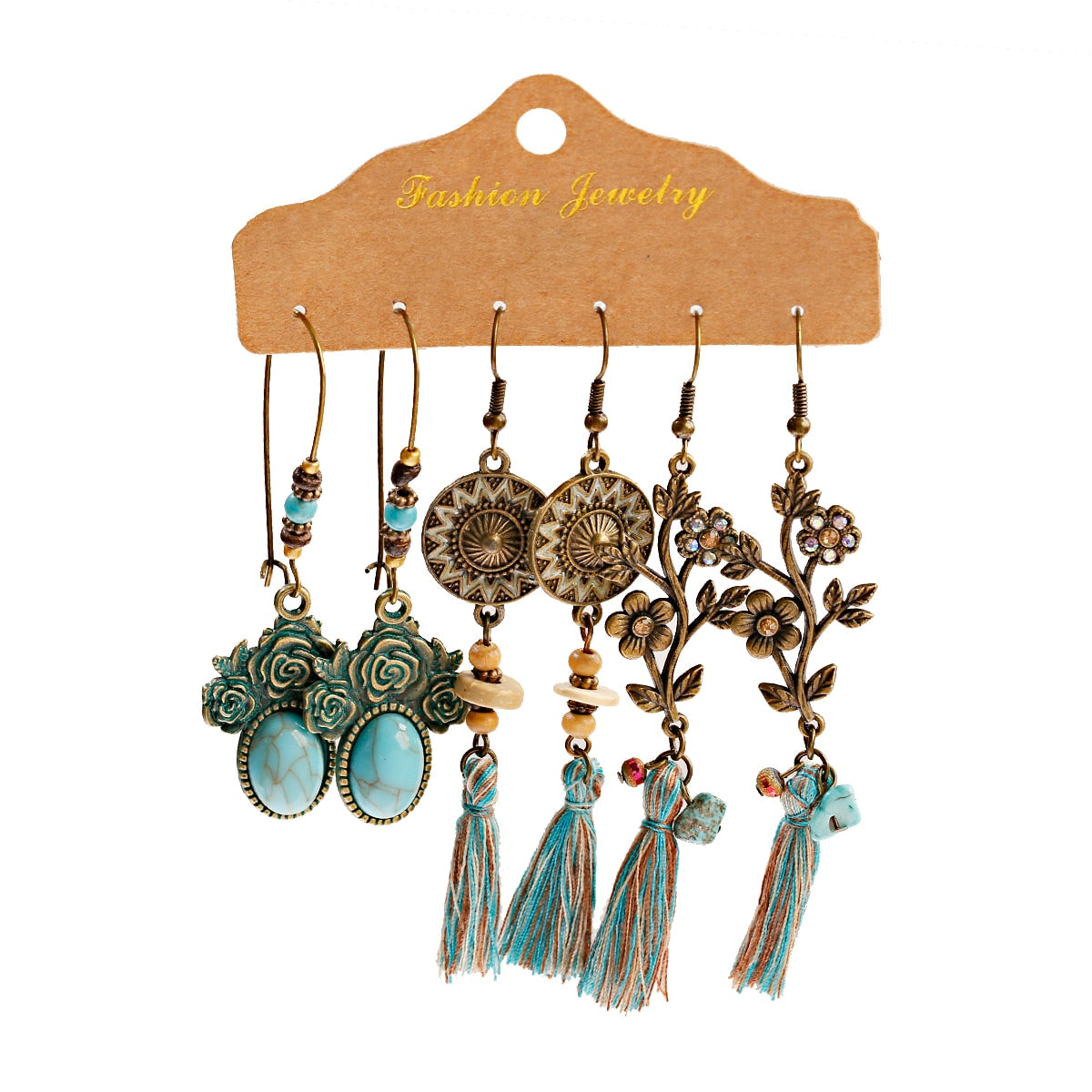 Boho  Dangle/Round Earrings