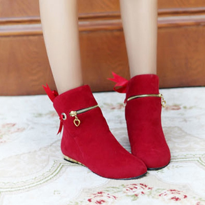 Sweet Bow Ankle Boots