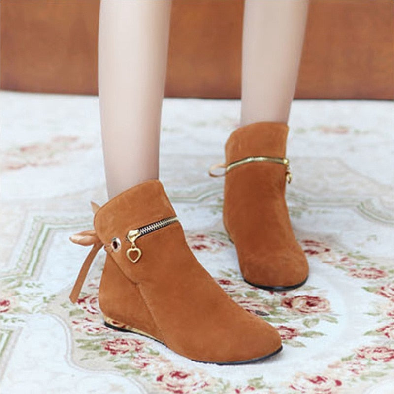 Sweet Bow Ankle Boots