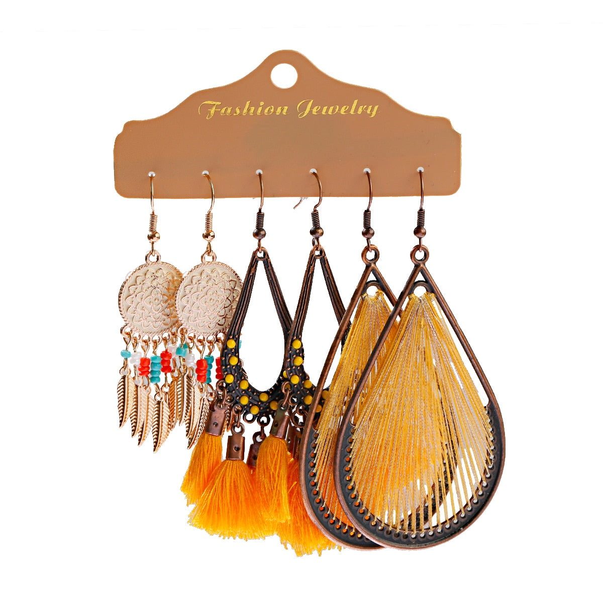 Boho  Dangle/Round Earrings