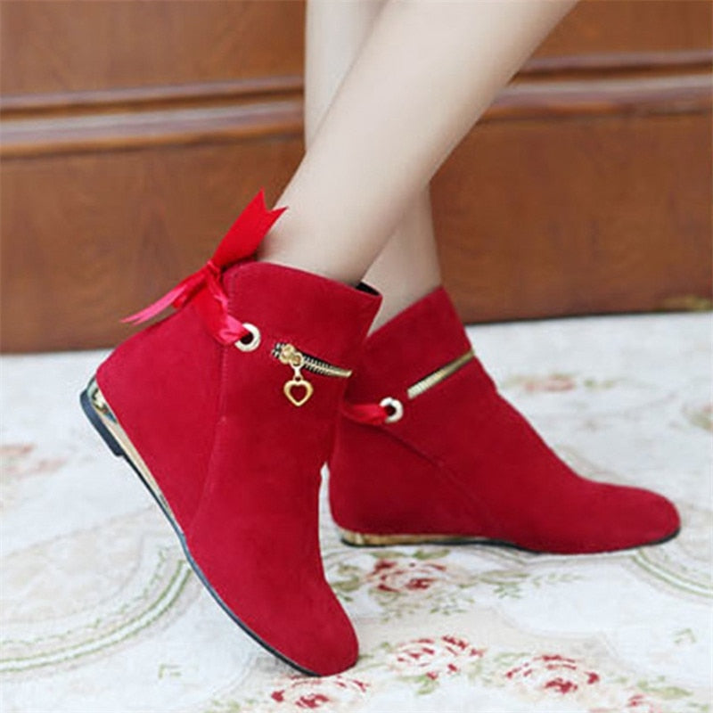 Sweet Bow Ankle Boots