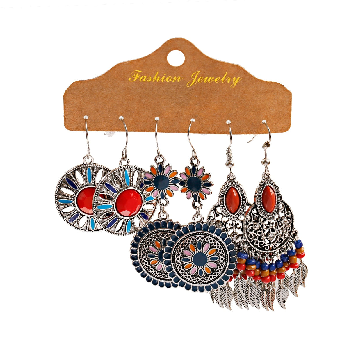 Boho  Dangle/Round Earrings