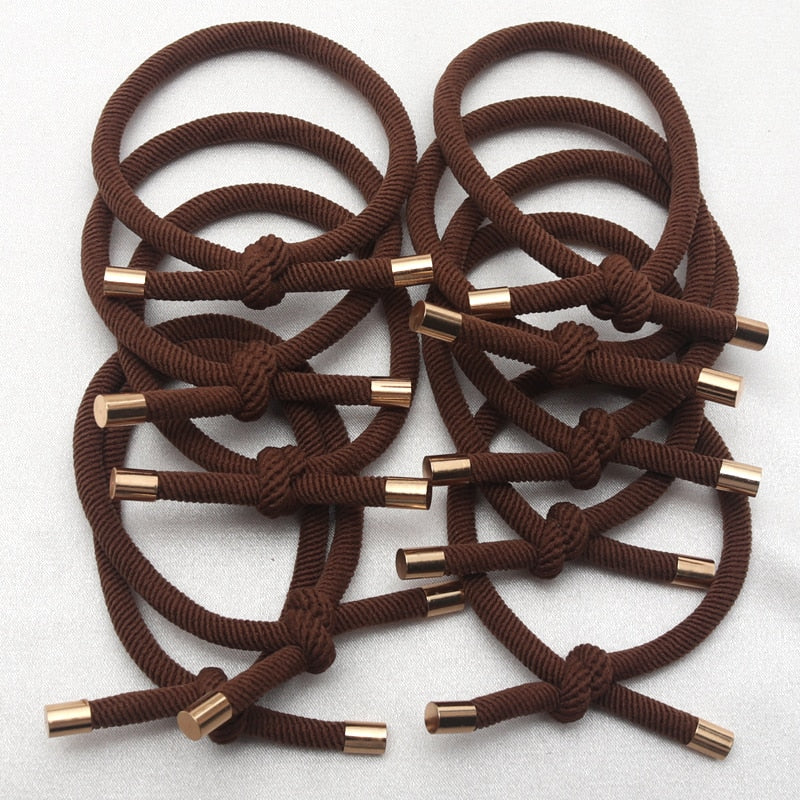 10PCS Elastic Hair Rubber Bands