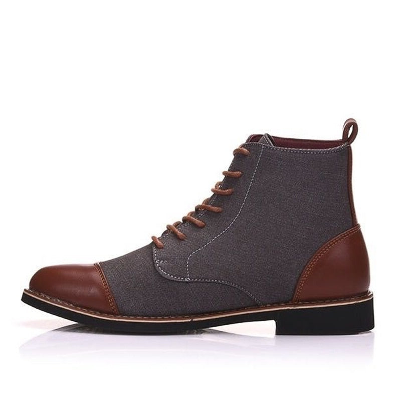 Casual Lace Up Men Ankle Boots