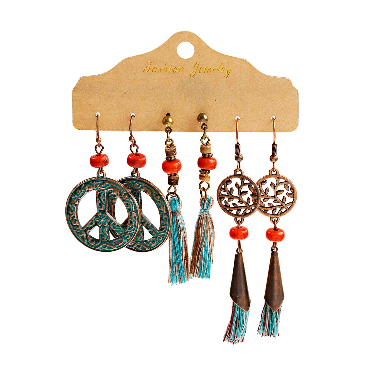 Boho  Dangle/Round Earrings