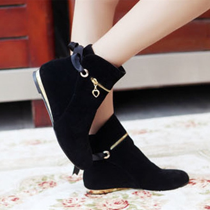 Sweet Bow Ankle Boots