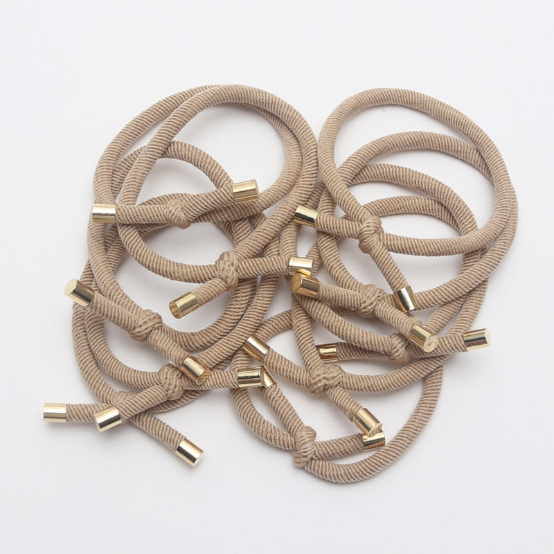 10PCS Elastic Hair Rubber Bands