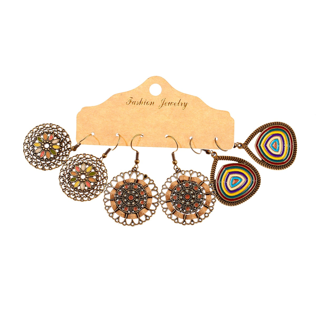 Boho  Dangle/Round Earrings