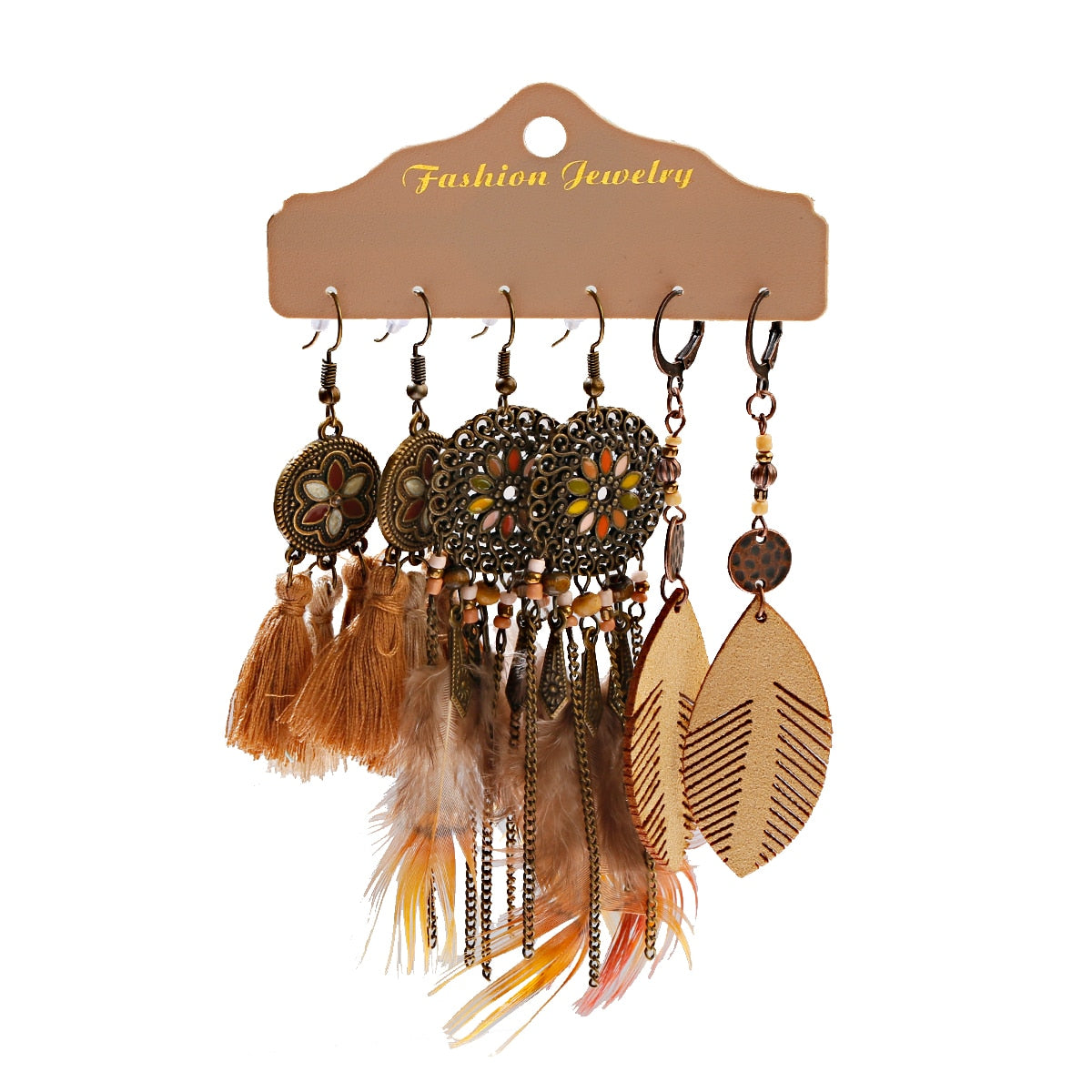 Boho  Dangle/Round Earrings