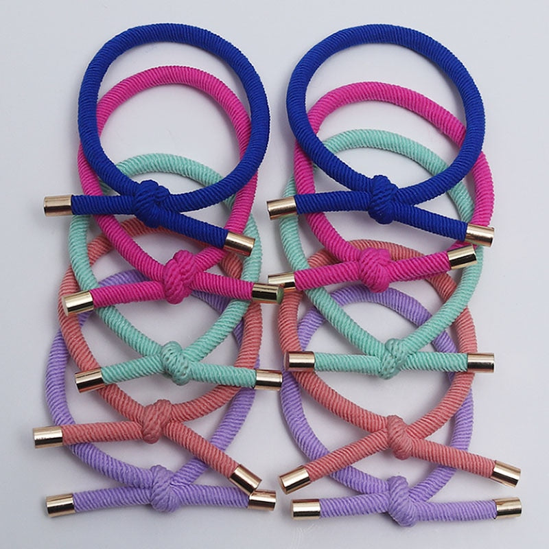 10PCS Elastic Hair Rubber Bands