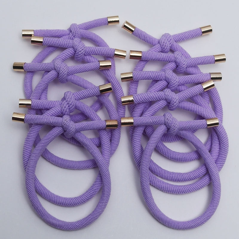 10PCS Elastic Hair Rubber Bands