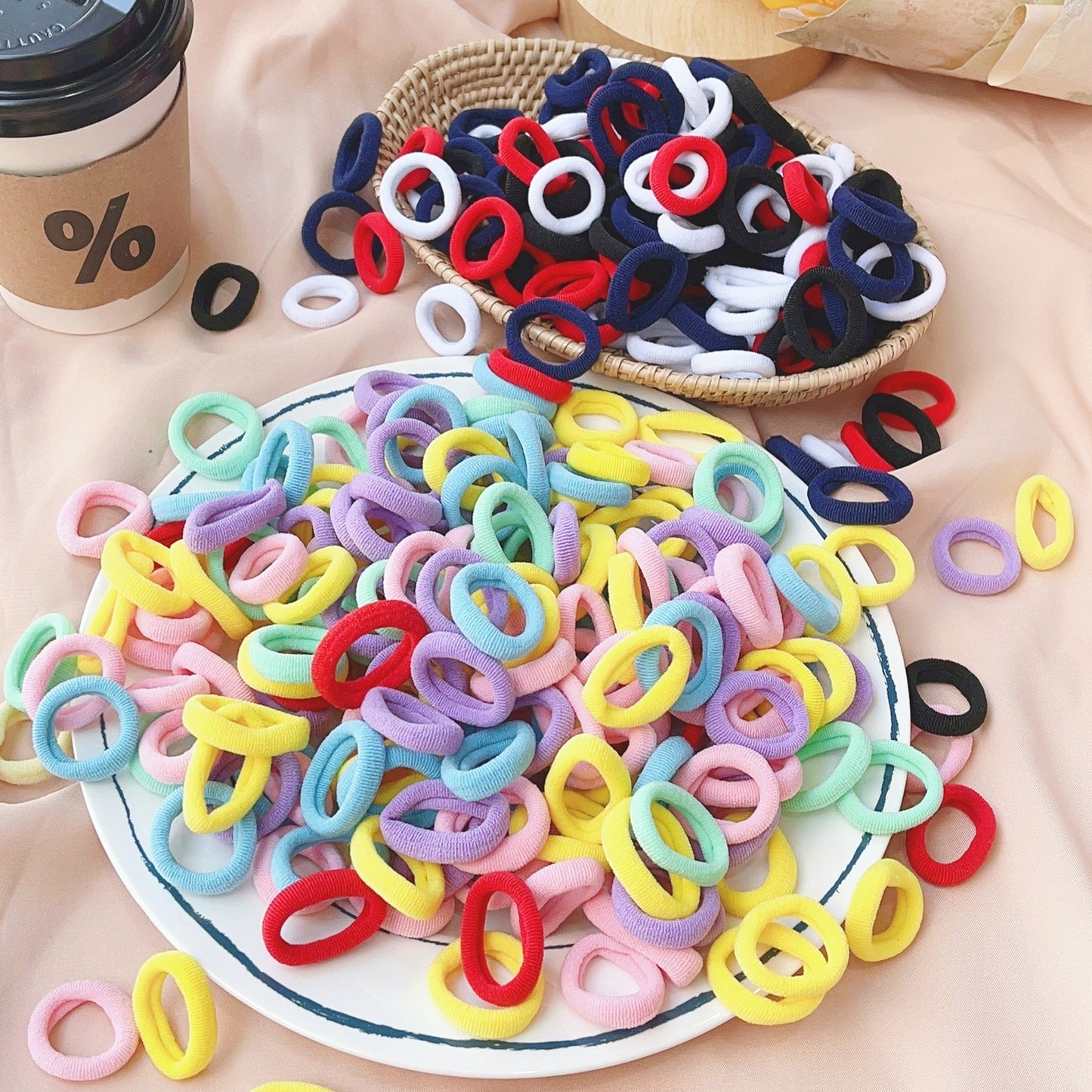 20/50pcs Kids Elastic Hair Bands