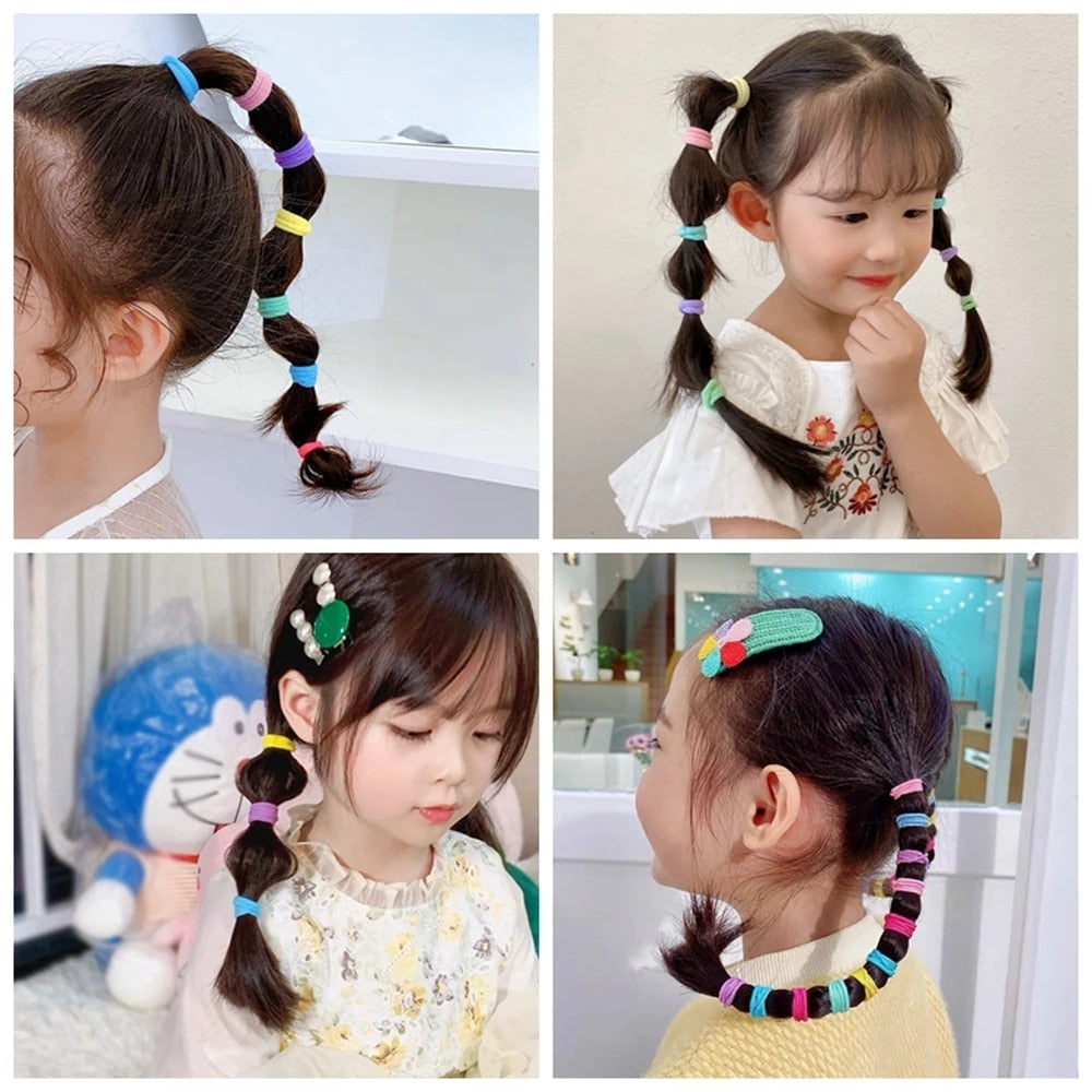 20/50pcs Kids Elastic Hair Bands