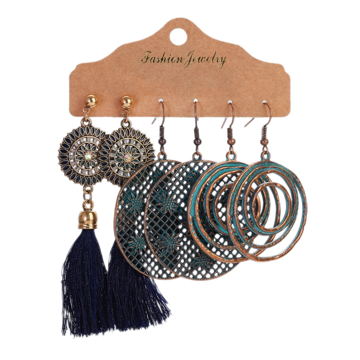 Boho  Dangle/Round Earrings